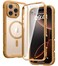 Diaclara Magnetic Designed for iPhone 16 Pro Max Case Full Body Rugged with Touch Sensitive AntiScratch Screen Protector Compatible with MagSafe Soft Bumper Case for iPhone 16 Pro Max 69 Brown