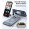 TORRAS for iPhone 16 Pro Max Case Translucent Black Strong Magnetic Seamless Stand Fit for MagSafe MilitaryGrade Drop Protection Sturdy Adjustable Builtin Kickstand Slim Matte Finish