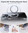 TORRAS Upgraded 360 Rotatable Magnetic Ring for iPhone 16 Pro Max Case Fit for MagSafe with Stand Ring Holder 16FT Mil Grade Shockproof Translucent for iPhone 16 Pro Max Phone Case Ostand Clear