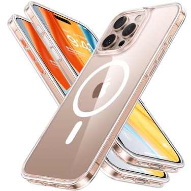 TORRAS Magnetic Shockproof for iPhone 16 Pro Max Case 4X MilitaryGrade Protection Compatible with MagSafe Translucent Case for iPhone 16 Pro Max AntiScratch Guardian 69 Clear