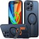 TORRAS Upgraded 360 Rotable Stand Magnetic Shockproof for iPhone 16 Pro Case with Full Camera Protection Fit for MagSafe 16FT MilGrade Shockproof Slim Phone Case for iPhone 16 Pro 63 Black