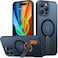 TORRAS Upgraded 360 Rotable Stand Magnetic Shockproof for iPhone 16 Pro Case with Full Camera Protection Fit for MagSafe 16FT MilGrade Shockproof Slim Phone Case for iPhone 16 Pro 63 Black