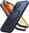 TORRAS Magnetic Shockproof for iPhone 16 Case18N Mighty Magnetic 12FT Military Grade Drop Tested Fit for MagSafe Protective Hard Back Plastic Slim Phone Case for iPhone 16 61 Black Titanium