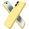 ORNARTO Compatible with iPhone 16 Plus Case 67 Slim Liquid Silicone 3 Layers Full Covered Soft Gel Rubber Phone Case Protective Cover 67 Inch Buttercream Yellow