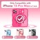 CAPRARO Cute for iPhone 15 Pro Max Case Compatible with MagSafe Curly Wave Edge Full Camera Protection 14 FT Drop Protection Magnetic Phone Case for 15 Pro Max 67 Inch Hot Pink
