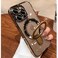 ZinLyuen Magnetic Ring Case for iPhone 16 Pro Max Case Kickstand Compatible with MagSafe Builtin Camera Lens Protector Shockproof Phone Case for iPhone 16 ProMax 69 Clear Gold