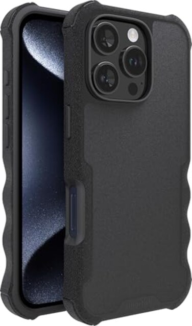 Smartish iPhone 16 Pro Protective Magnetic Case Gripzilla Compatible with MagSafe Rugged Tough Heavy Duty Armor Slim Cover wDrop Tested Protection for Apple iPhone 16 Pro Black Tie Affair