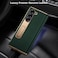 Kalernd for Samsung Galaxy Z Fold 6 Phone CaseLuxury Premier Genuine LeatherFull Body Hinge ProtectionBuiltin Screen ProtectorKickstand Slim Protective Cover for Galaxy ZFold 6 Green