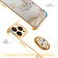 Fingic for iPhone 16 Pro Max CaseNOT FIT for iPhone 1616 Pro16 Plus360Rotatable Ring HolderMagnetic Car Mount Shiny Plating Gold Slim Soft TPU Bumper AntiScratch Case for Girls BoysWhite