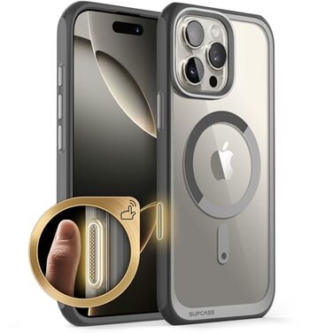 SUPCASE for iPhone 16 Pro Case with Camera Control Capture Button Unicorn Beetle Mag Compatible with MagSafe Slim Protective Magnetic Phone Case for iPhone 16 Pro 63 2024 Gray
