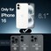 JETech Magnetic Case for iPhone 16 61Inch Compatible with MagSafe Shockproof Phone Bumper Cover AntiScratch Clear Back Clear