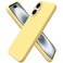 ORNARTO Compatible with iPhone 16 Case 61 Slim Liquid Silicone 3 Layers Full Covered Soft Gel Rubber Shockproof Phone Case Protective Cover with AntiScratch Microfiber LiningButtercream Yellow