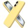 ORNARTO Compatible with iPhone 16 Case 61 Slim Liquid Silicone 3 Layers Full Covered Soft Gel Rubber Shockproof Phone Case Protective Cover with AntiScratch Microfiber LiningButtercream Yellow