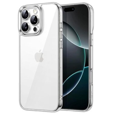 JETech Case for iPhone 16 Pro 63Inch NonYellowing Shockproof Phone Bumper Cover AntiScratch Clear Back Clear