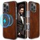 LOHASIC for iPhone 16 Pro Max Case Strong Magnetic Luxury Leather Classic Compatible with MagSafe Protective Cases Cover for iPhone 16 Pro Max 2024 Dark Brown