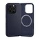 TORRO Case Compatible with iPhone 16 Pro Premium Leather MagSafe Charging Compatible Slim Bumper Case Navy Blue