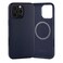 TORRO Case Compatible with iPhone 16 Pro Max Premium Leather MagSafe Charging Compatible Slim Bumper Case Navy Blue