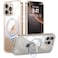 TORRAS Crystal Clear for iPhone 16 Pro Case Magnetic StandCompatible with MagSafeFlexible Stable StandMilGrade Protection Transparent Slim AntiYellowing AntiScratch Ring Kickstand 63 Ostand
