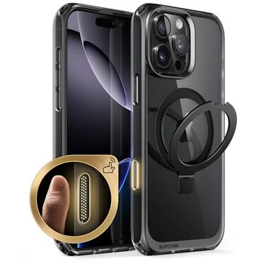 SUPCASE for iPhone 16 Pro Case with Camera Control Capture Button Unicorn Beetle Mag Stand Compatible with MagSafe Slim Protective Magnetic Phone Case for iPhone 16 Pro 63 2024 Dark