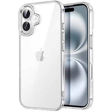 JETech Case ONLY for iPhone 16 Plus 67Inch NonYellowing Shockproof Phone Bumper Cover AntiScratch Clear Back Clear