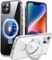 Chicfun 3in1 MagneticKickStandRing Holder for iPhone 13 Case iPhone 14 Case Compatible with MagSafe Phone Case iPhone 1314 with Stand Military Shockproof Silicone Protective Magnetic Cover