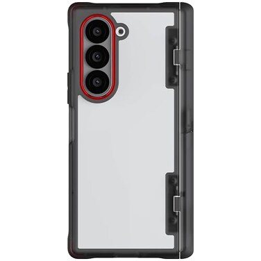 Ghostek Covert Clear Galaxy Z Fold 6 Case with Builtin Kickstand and Full Hinge Protection Shockproof Protective Phone Cover Designed for 2024 Samsung Galaxy Z Fold6 76 Smoke