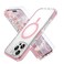 MILPROX Compatible with iPhone 16 Pro Max Case with Screen Protector Compatible with MagSafe Magnetic Clear Trasparent Design Non Yellowing Anti Slip All PC Protective Phone Cover Pink