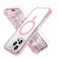 MILPROX Compatible with iPhone 16 Pro Max Case with Screen Protector Compatible with MagSafe Magnetic Clear Trasparent Design Non Yellowing Anti Slip All PC Protective Phone Cover Pink