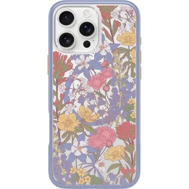 OtterBox iPhone 16 Pro Max Symmetry Series Clear Case Floral Purple UltraThin Sleek iPhone Case Floral iPhone Case