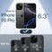 JETech Ultra Slim Case for iPhone 16 Pro 63 Inch Camera Lens Full Protection Lightweight Matte Finish PP Hard Minimalist Cover Black
