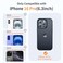 Yriklso for iPhone 16 Pro Case Shockproof for iPhone 16 Pro Phone Case Military Grade Drop Protection Protective Hard Back Slim Translucent CoverBlack
