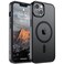 SUPFINE Magnetic for iPhone 14 Case iPhone 13 Case Compatible with MagSafeMilitary Grade Drop Protection Translucent Matte Shockproof Phone CoverBlack