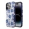 Casely iPhone 16 Pro Case Rose to Fame Blue White Floral Bold Protective Design Compatible with MagSafe