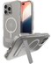 ZAGG Crystal Palace Snap with Kickstand Case for iPhone 16 Pro Max MagSafe Wireless Charging Compatible Survives Drops Up to 13ft Textured Grip EcoFriendly Clear