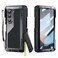 Libeagle for Samsung Galaxy Z Fold 6 Case with Slim S Pen Holder 2023 Metal Bumper Premium Heavy Duty Shockproof Protective Hinge Protection Screen Protector Rugged Phone Cover 5G Black