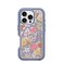 OtterBox iPhone 16 Pro Defender Series XT Clear Case Floral Purple Tough Rugged Durable iPhone Case Snaps on MagSafe PressureFitted DualLayer iPhone Case