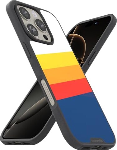 Smartish iPhone 16 Pro Magnetic Case Gripmunk Compatible with MagSafe Lightweight Protective Slim Thin Grip Cover with Microfiber Lining for Apple iPhone 16 Pro Striped Up