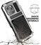 Simicoo Compatible with iPhone 16 Pro Max Metal Case with Screen Protector Camera Protector Military Rugged Heavy Duty Shockproof Case with Metal Kickstand Full Body Tough Dustproof Case Sliver