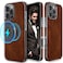 LOHASIC Designed for iPhone 16 Pro Leather Case Strong Magnetic Business Style Compatible with MagSafe Luxury Classic Protective Cover 63 inch 2024 Dark Brown