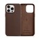 Belemay Compatible with iPhone 14 Pro Max Leather Case Compatible with MagSafe Luxury Tumbled Leather Metal Buttons Lens Protector Slim FitDurable Distinctive Texture 67inch Brown