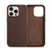 Belemay Compatible with iPhone 14 Pro Max Leather Case Compatible with MagSafe Luxury Tumbled Leather Metal Buttons Lens Protector Slim FitDurable Distinctive Texture 67inch Brown