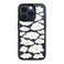 CASETiFY Compact Case for iPhone 15 Pro Lightweight 4 ft 2X Military Grade Drop ProtectionSlim Cute Clouds Clear Black