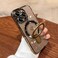 LXK Magnetic Invisible Stand for iPhone 16 Pro Case 63 Compatible with MagSafe MilitaryGrade Protection with Camera Protector Clear ScratchResistant Back Cover for iPhone 16 ProDesert Titanium