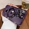 ZinLyuen Magnetic Ring Case for iPhone 16 Pro Max Case Kickstand Compatible with MagSafe Builtin Camera Lens Protector Shockproof Phone Case for iPhone 16 ProMax 69 Purple