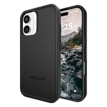 Pelican Protector iPhone 16 Case Compatible with MagSafe Rugged Magnetic Phone Case with 16ft MilitaryGrade Drop Protection Heavy Duty Phone Cover for iPhone 16 Black