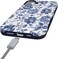 Casely iPhone 16 Case Rose to Fame Blue White Floral Bold Protective Design Compatible with MagSafe