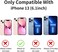 DHCALL for iPhone 13 Case 61 with 2 Tempered Glass Screen Protector Heavy Duty MilitaryGrade Full Body Drop Protection Shockproof Tough Durable 61 InchBlue