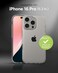 ZAGG Crystal Palace Lite Case for iPhone 16 Pro UltraSlim Ultimate Drop Protection with Graphene Reinforcement AntiYellowing Technology Wireless Charging Compatible Recycled Materials Clear