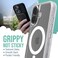 Smartish iPhone 16 Magnetic Case Gripmunk Compatible with MagSafe Lightweight Protective Slim Thin Grip Cover with Microfiber Lining for Apple iPhone 16 Clearly Clear