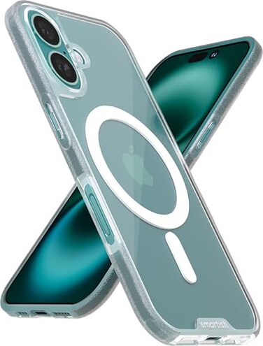 Smartish iPhone 16 Magnetic Case Gripmunk Compatible with MagSafe Lightweight Protective Slim Thin Grip Cover with Microfiber Lining for Apple iPhone 16 Clearly Clear